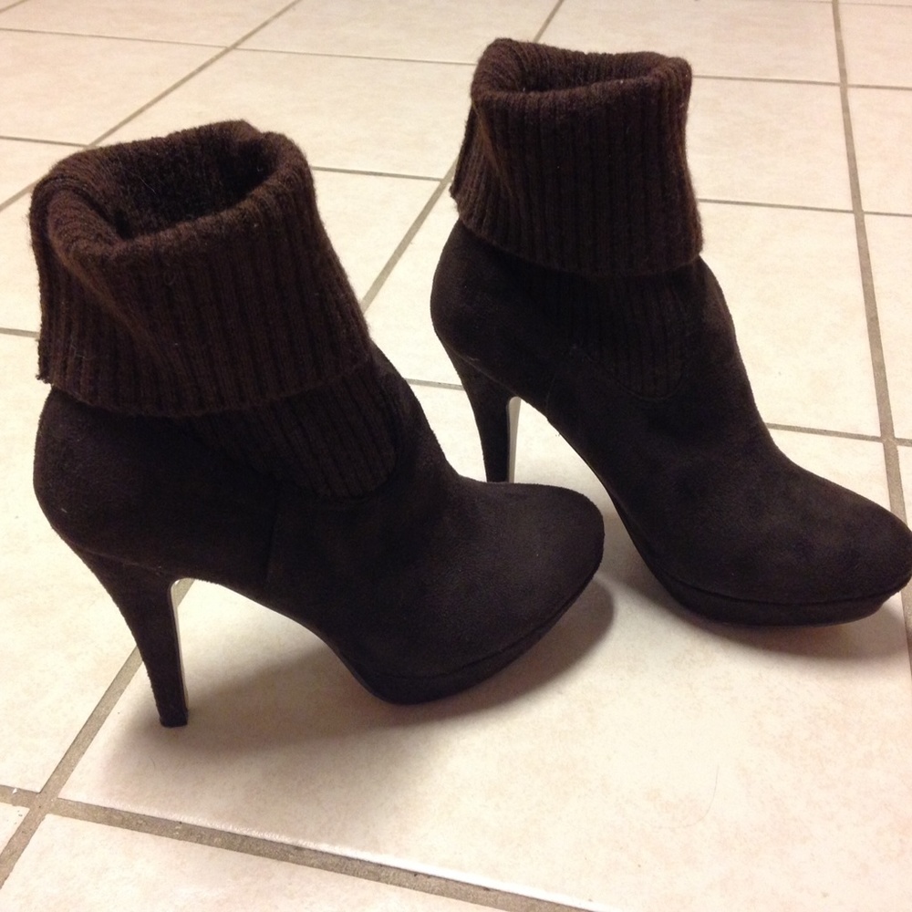 COPY - Chocolate Suede Booties